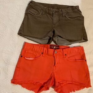 Shorts Bundle size 27. Lucky Brand and Stitch’s raw hem.